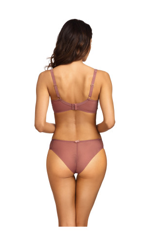 Σουτιέν Ewa Bien B161 balconette για μεγάλο στήθος σε ροζ πούδρας